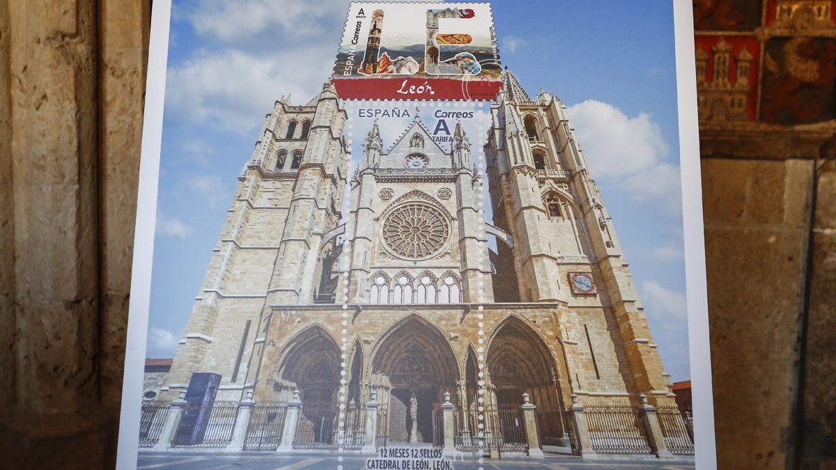 El nuevo sello tiene como protagonista a la Catedral de León y sus vidrieras. | Ical