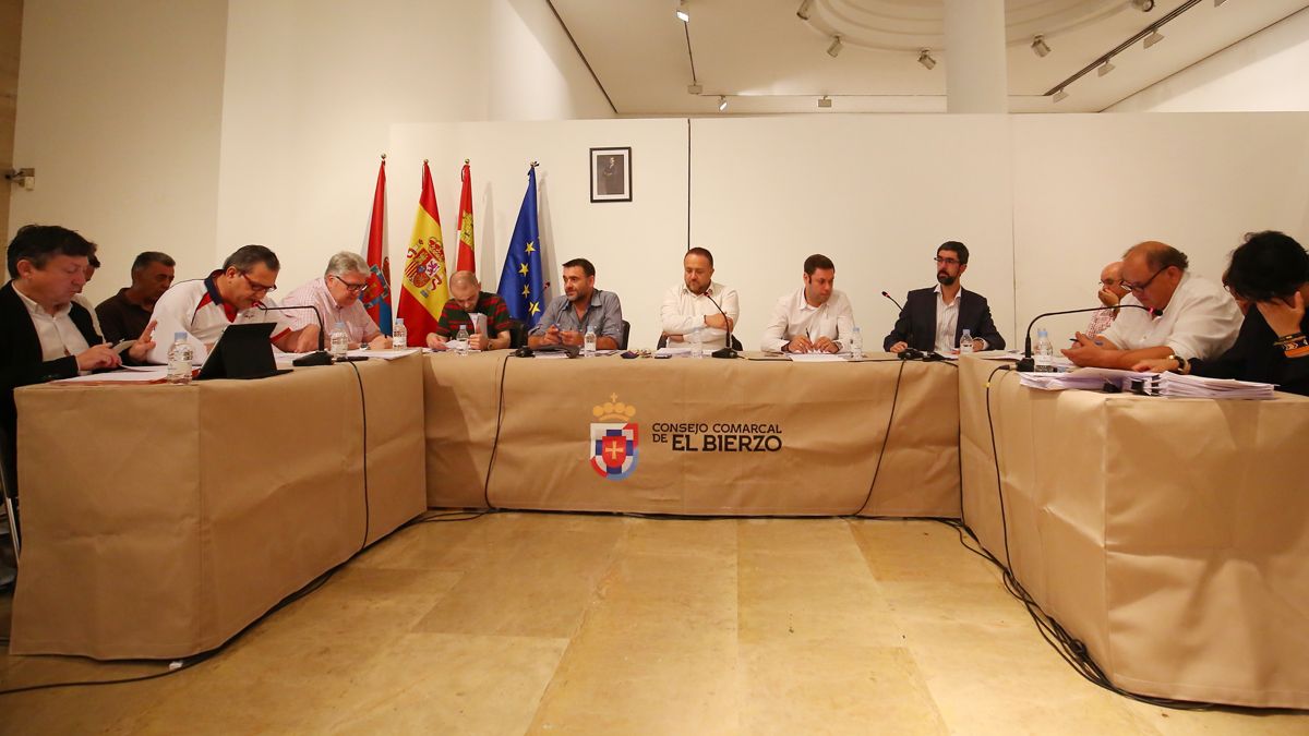 Pleno extraordinario del Consejo Comarcal del Bierzo para aprobar el presupuesto de 2018. | C.S. (ICAL)