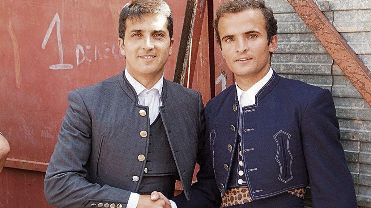 Los hermanos Javier y Damián Castaño en un reciente festival celebrado en Hinojosa de Duero.