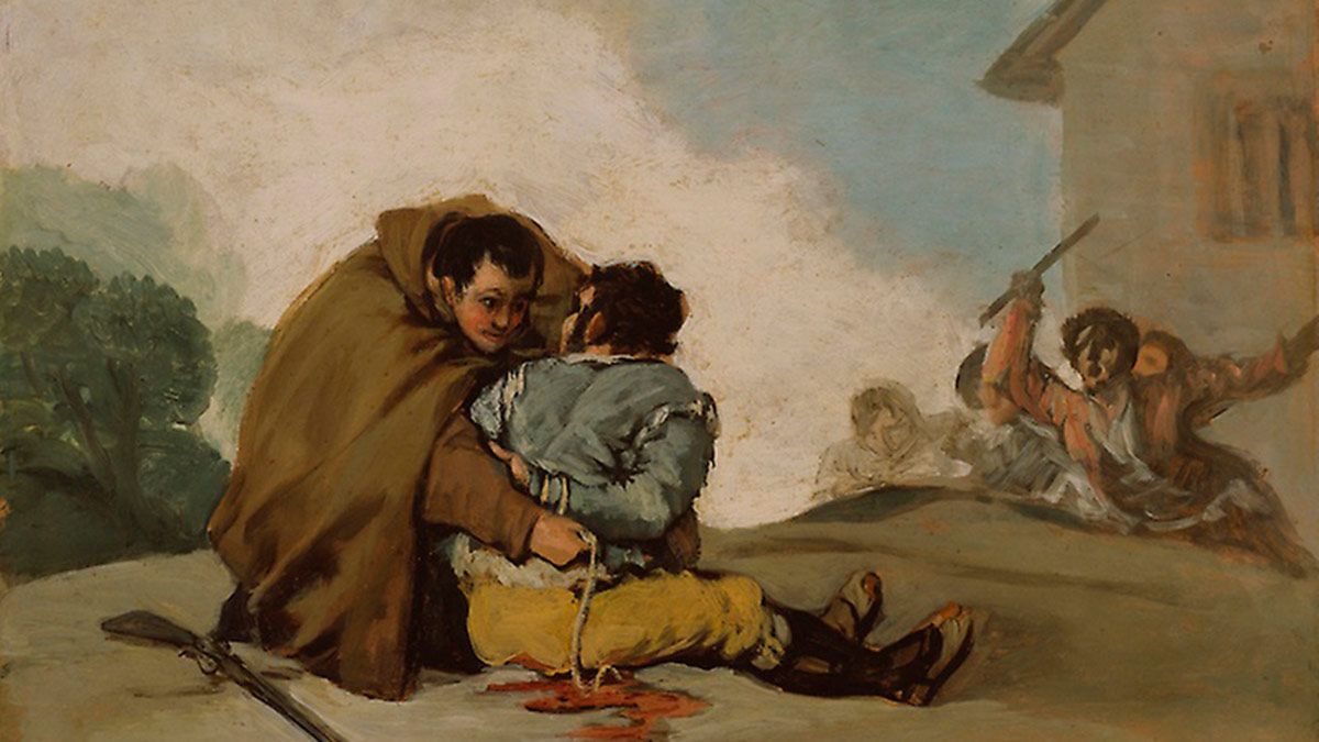 Serie 'La captura del bandido Maragato por fray Pedro de Zaldivia' de Goya, perteneciente a la colección de pinturas y esculturas europeas del Art Institute of Chicago (Illinois).