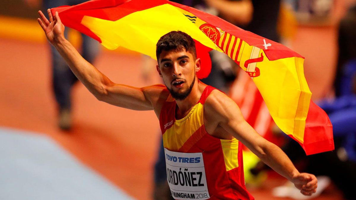 Saúl Ordóñez, tras una prueba. | IAAF