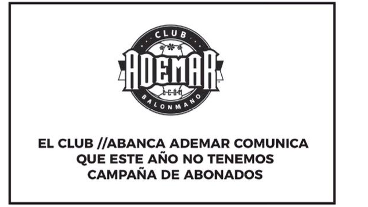 Campaña del Ademar. Campaña del Ademar.