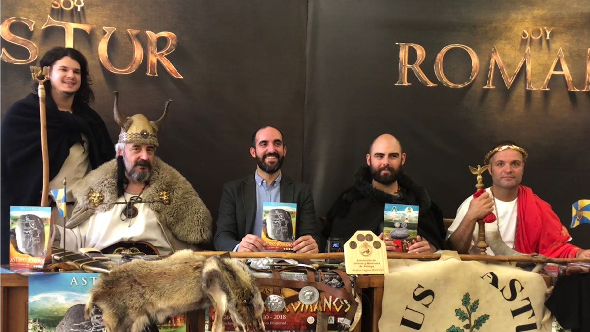 Imagen de la presentación de la nueva edición de ‘Astures y Romanos’. | P.F.