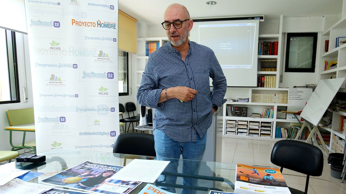 El presidente de Proyecto Hombre en León y Bierzo, Jorge Juan Peña. | C.S. (ICAL)