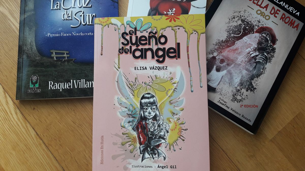 Portada de la obra de Elisa Vázquez  'El sueño del ángel' entre otros de la mesa de lecturas de Vega.