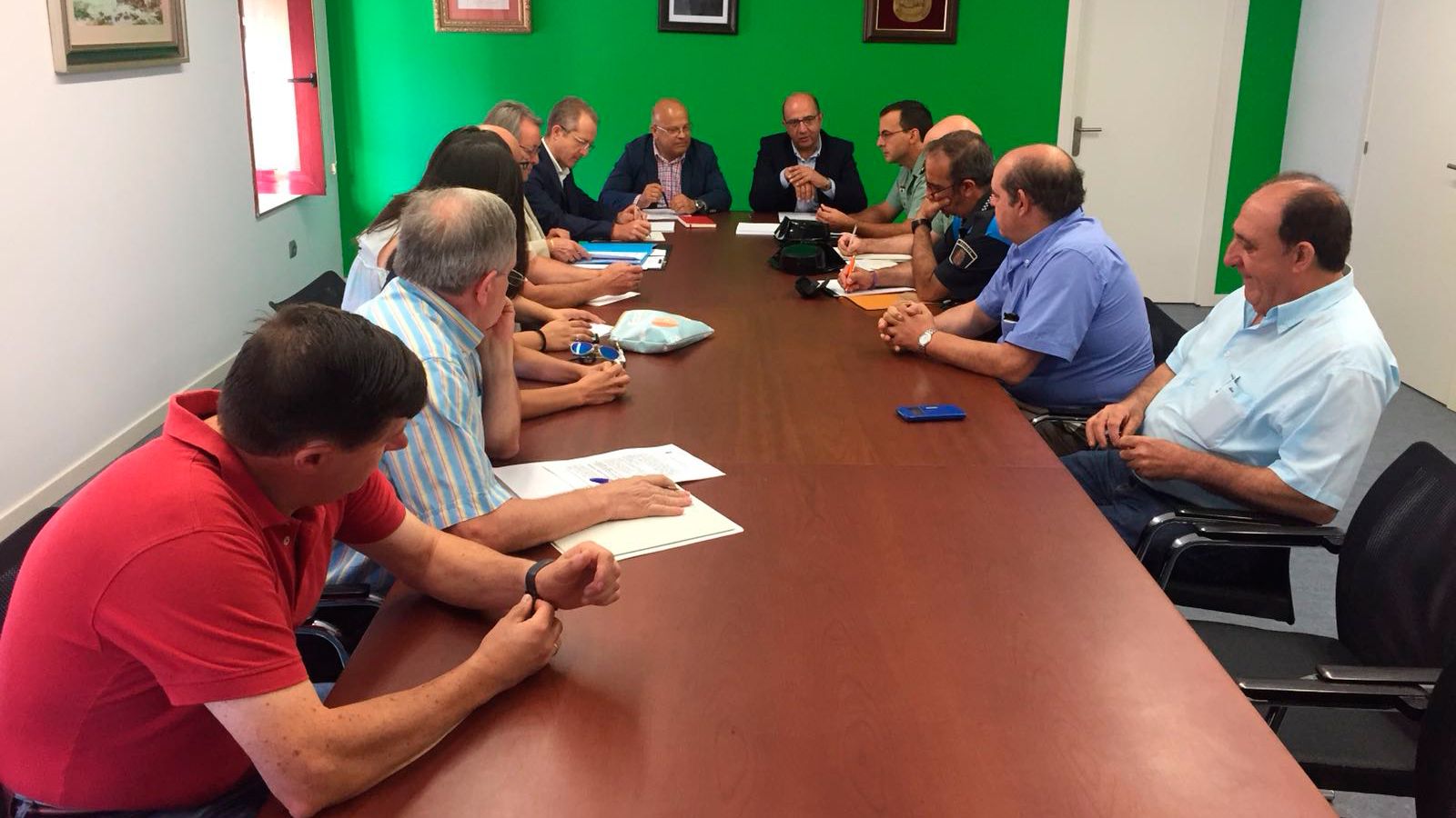 En la imagen, un momento de la Junta Local de Seguridad celebrada en La Pola de Gordón. | L.N.C.