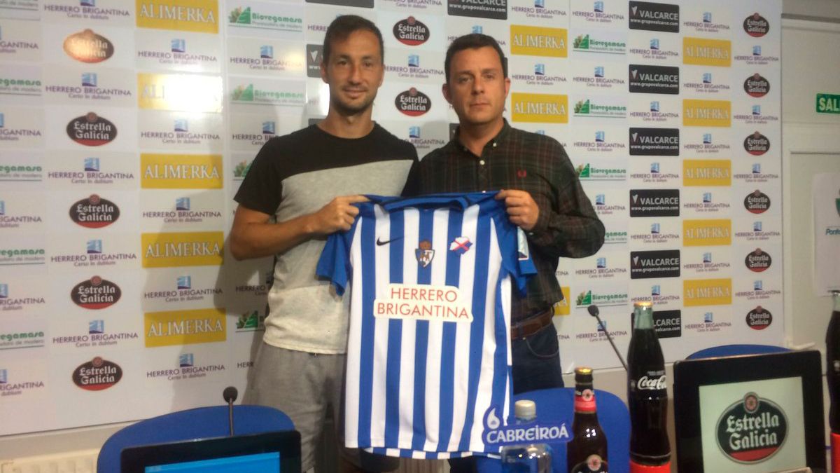 Luisma Villa, junto a Eduardo Domínguez. | S.D.P.