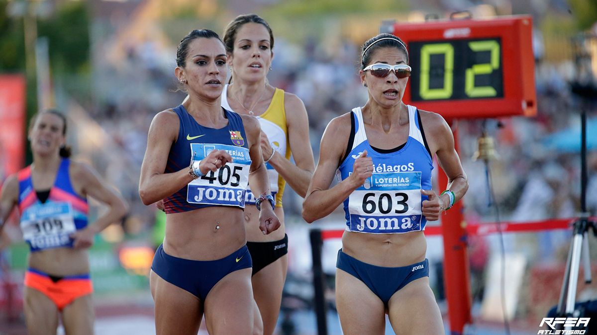Nuria Lugueros, a la derecha, logró el bronce en los nacionales que le sirvieron como prueba para los Europeos. | MIGUELEZTEAM