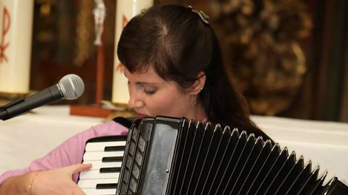 Haydéé Calvo García, maestra omañesa del acordeón.|L.N.C.