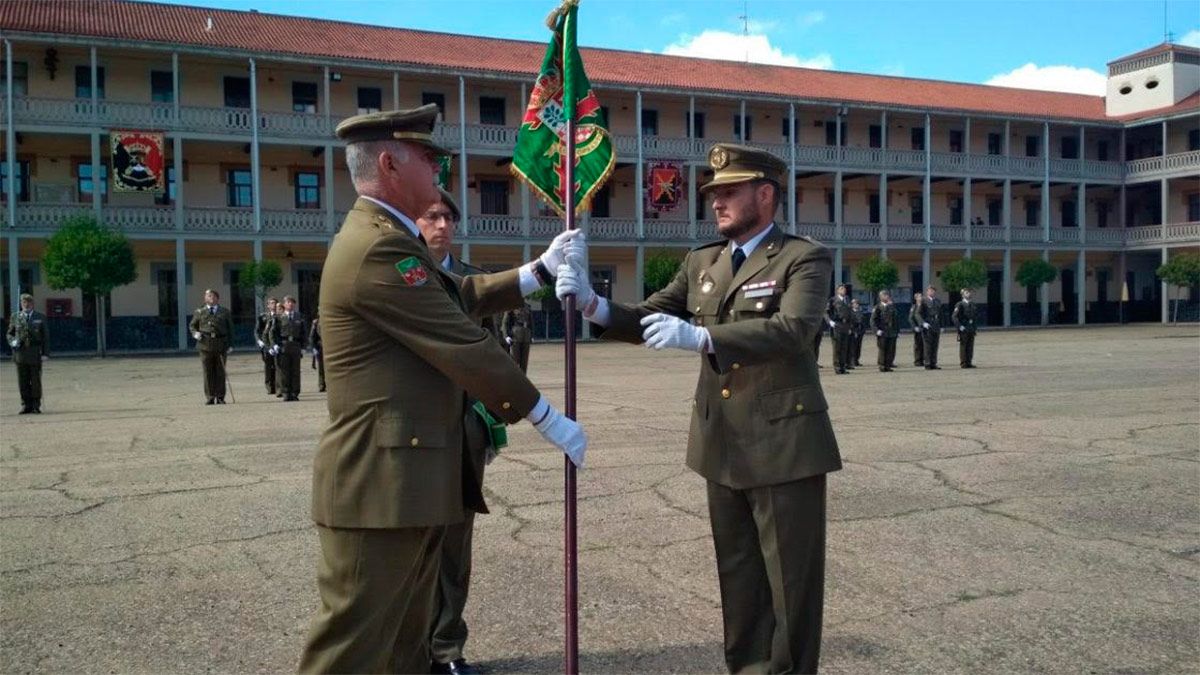 El comandante Vigueras, jefe de la USAC Santocildes de Astorga.