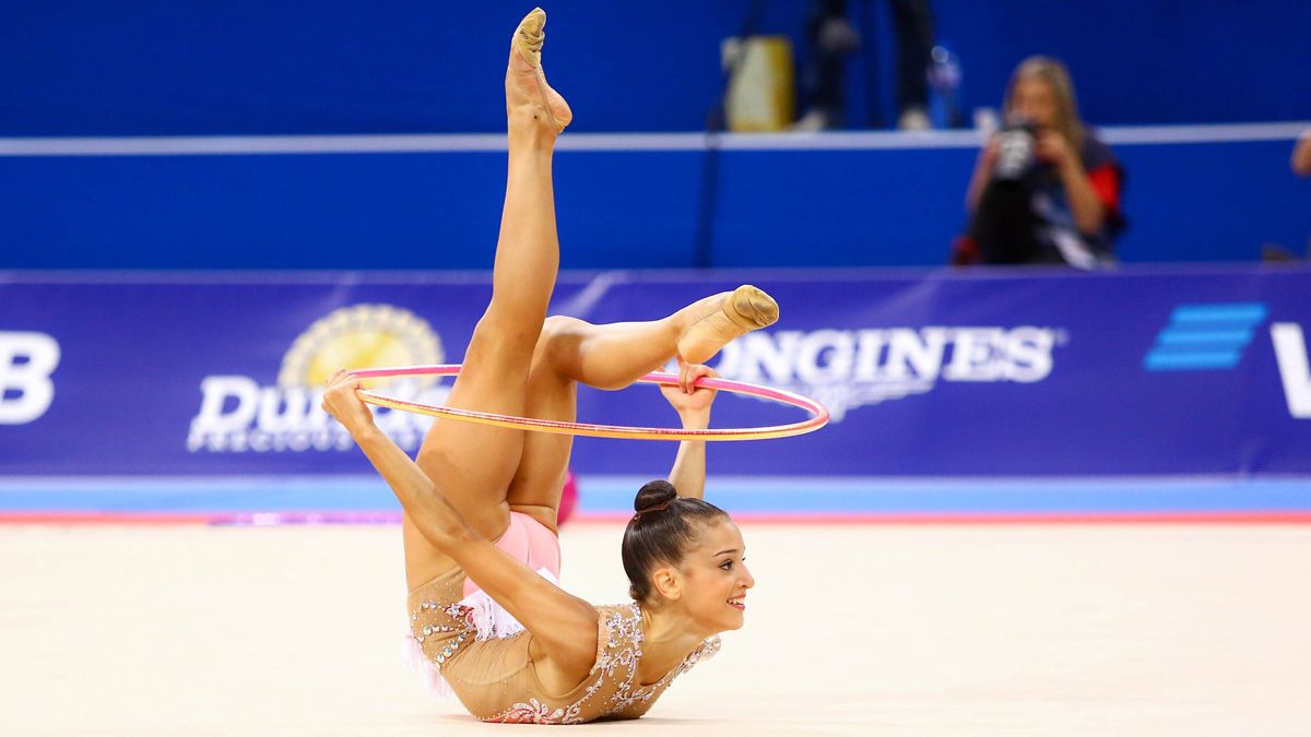 Sara Llana, ayer durante su primer ejercicio en el Mundial de Sofía. | RFEG