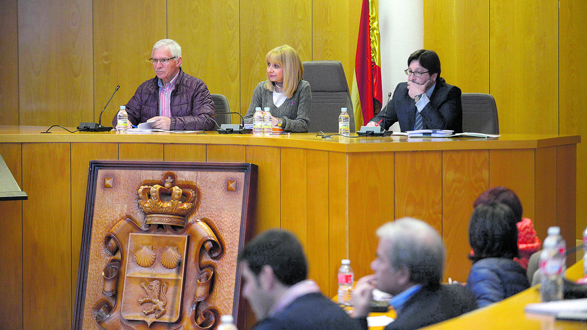 La alcaldesa de San Andrés, María Eugenia Gancedo, durante una sesión plenaria. | MAURICIO PEÑA