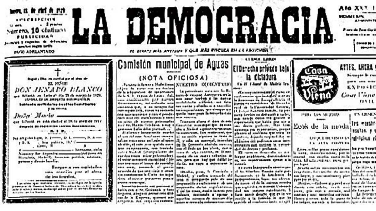 La esquela de Genarín, en La Democracia. | L.N.C.