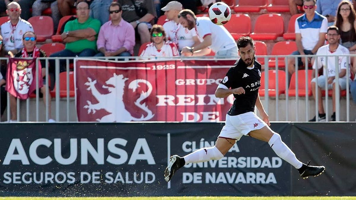 Saúl, durante el choque frente al Atlético de Madrid B. | A. MOLINA