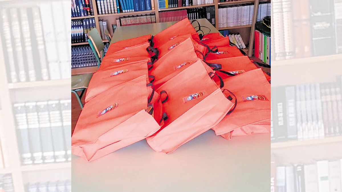 Imagen de los lotes de libros entregados por el Ayuntamiento. | L.N.C.