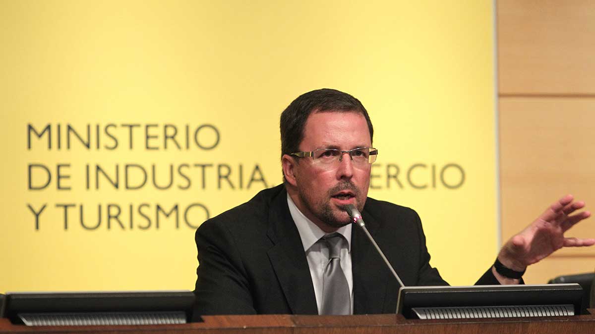 El secretario general el Ministerio de Industria, Raúl Blanco, durante su comparecencia ante los medios de comunicación. | JUAN LÁZARO (ICAL)