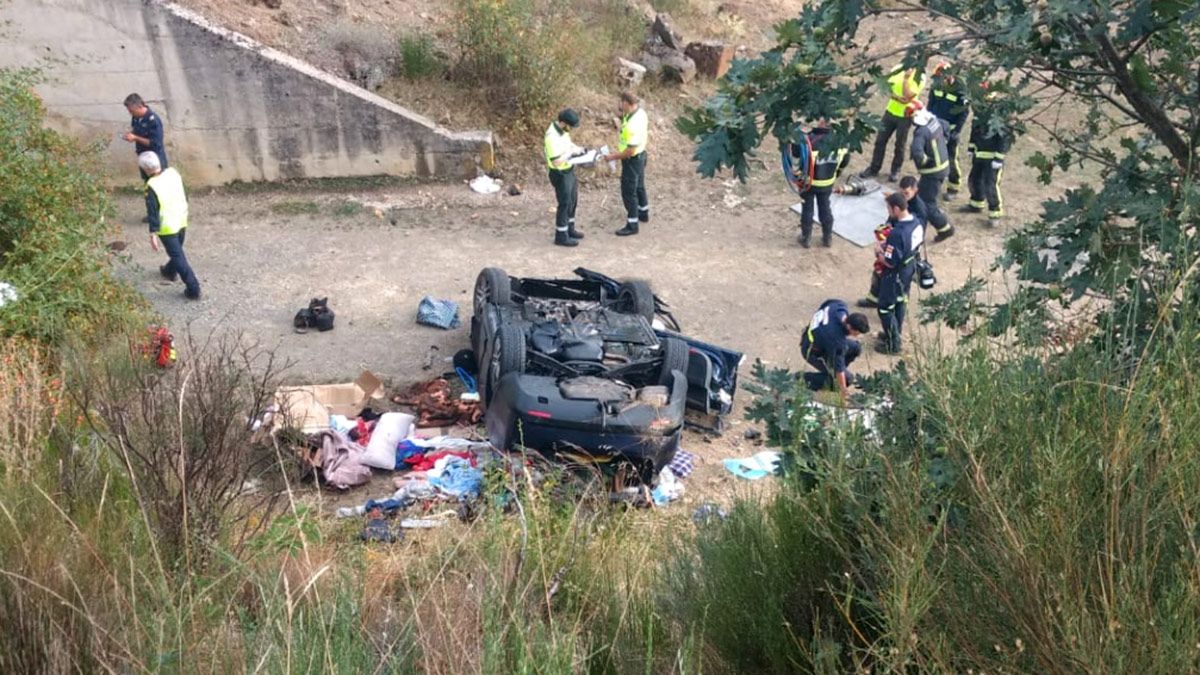 Imagen del accidente. | BOMBEROS DE LEÓN