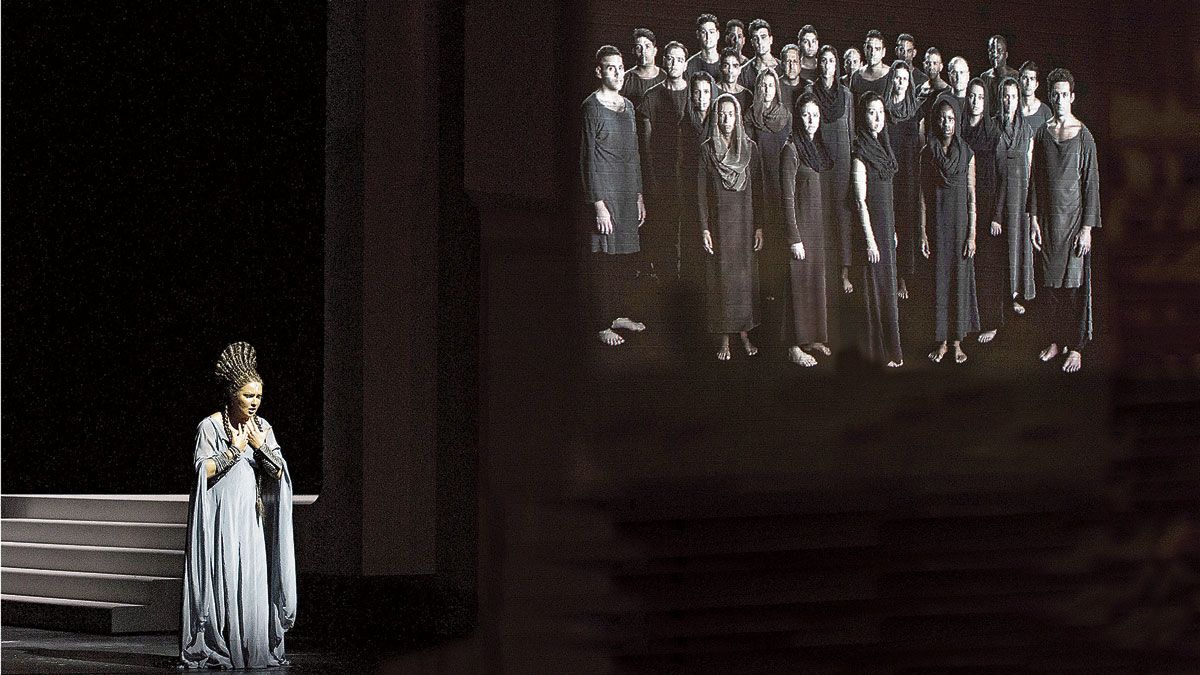 La soprano Anna Netrebko en un momento del montaje de ‘Aida’ del Festival de Salzburgo.