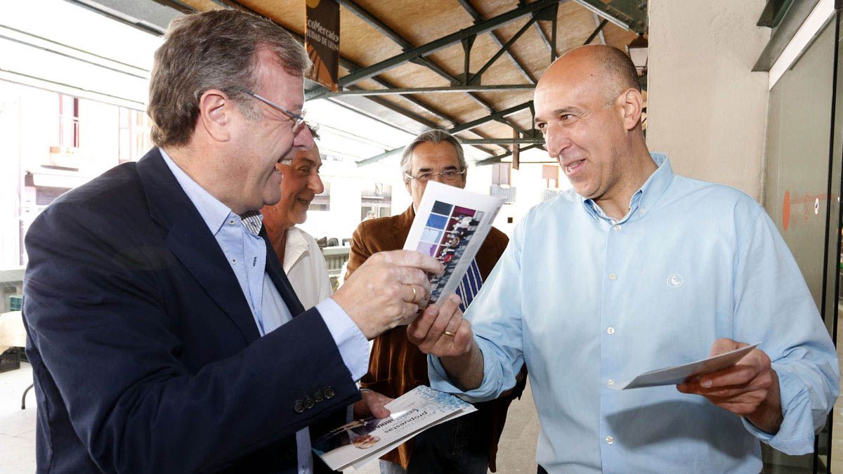 Los candidatos de PP y PSOE a la Alcaldía de León, Antonio Silván y José Antonio Diez.