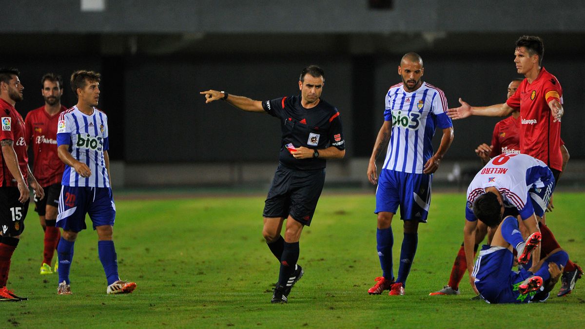 Lucas Domínguez en el partido de la primera vuelta ante el Mallorca. | CÉSAR SÁNCHEZ