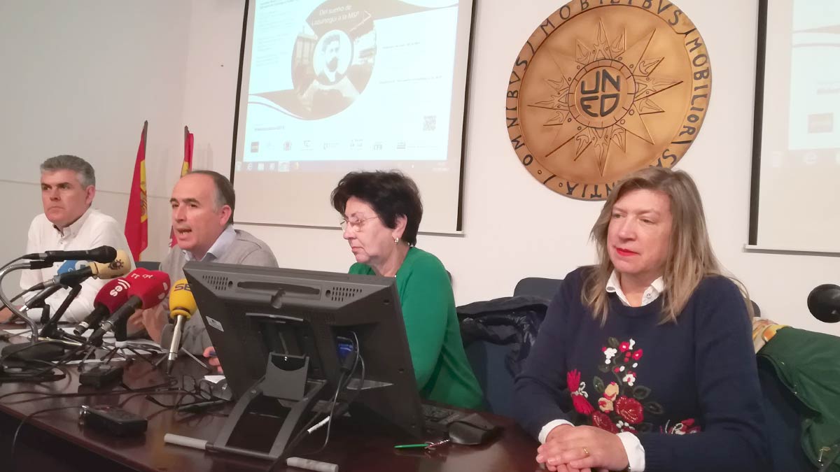 Jorge Vega, Paco Balado, Mar Palacio y María Antonia Gancedo, en la presentación de las jornadas. | D.M.