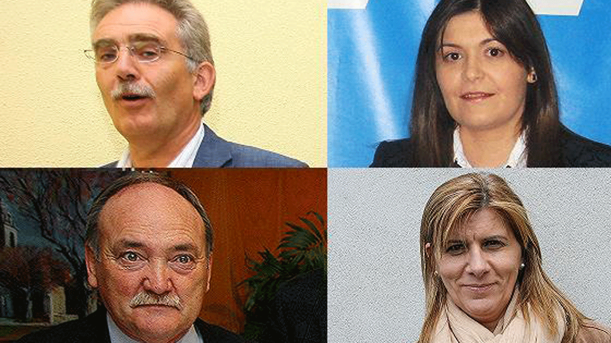 De izquierda a derecha y de arriba a abajo: Santiago Rodríguez, Beatriz Coelho, Mari Paz Martínez y Manuel Otero. | L. N. C.