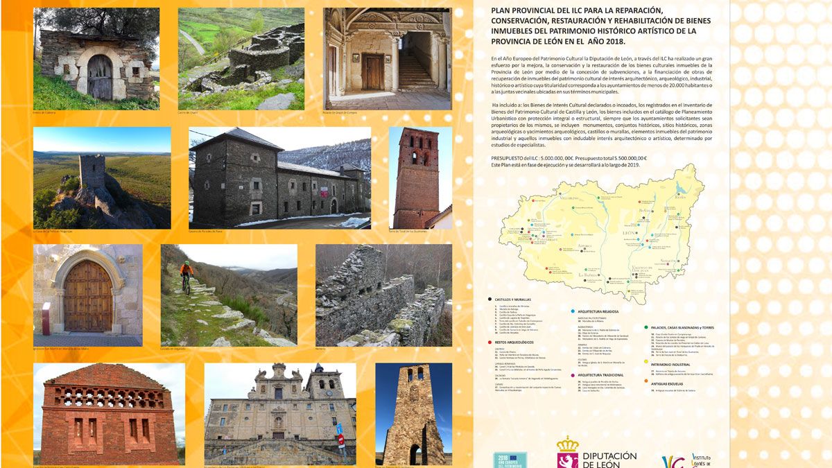 Panel del Plan que la Diputación lleva a la Bienal AR&PA que este jueves se inaugura en Valladolid.
