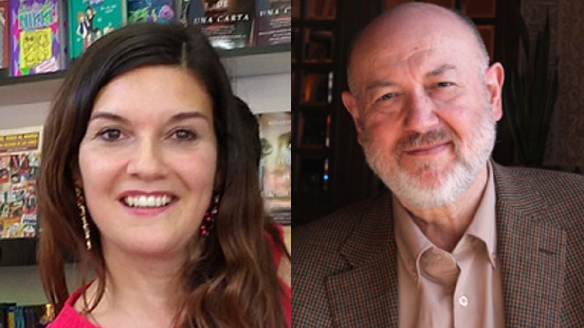 Juan Eslava Galán y Rosario Raro López, dos de los autores participantes. | L.N.C.