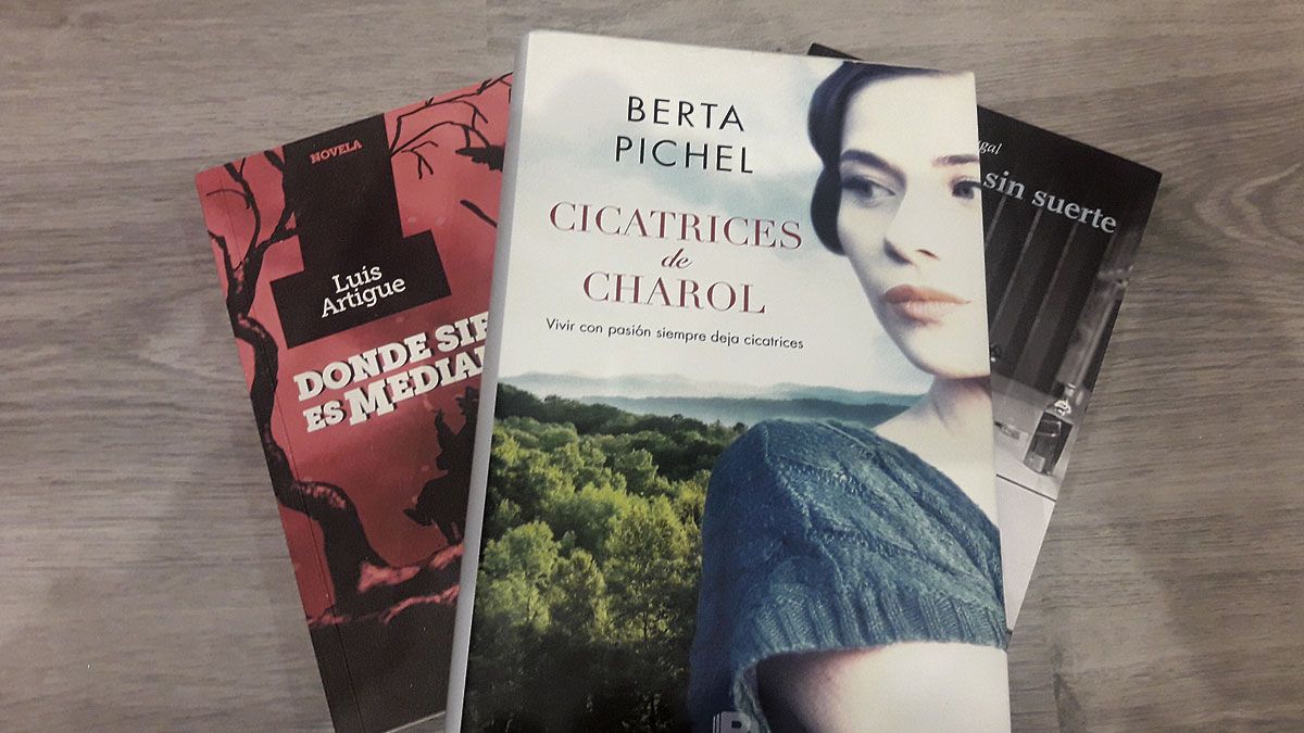 Portada de la obra de Raquel Berta Pichel ‘Cicatrices de charol’ en la mesa de lectura de Ruy Vega.