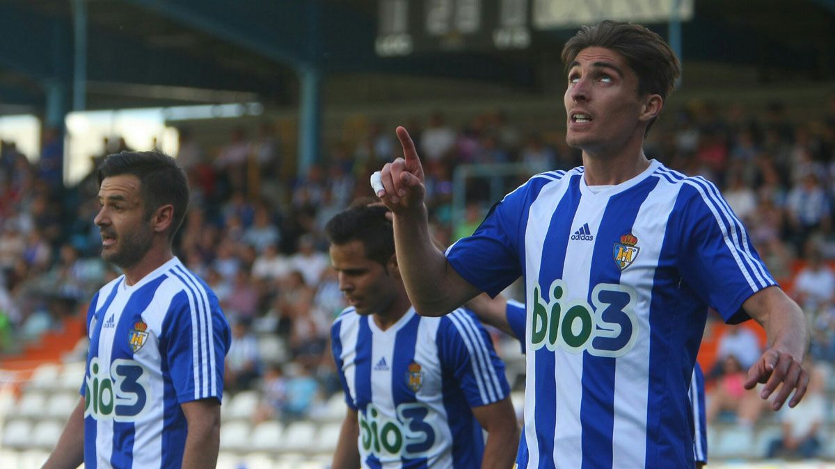 Berrocal celebra su gol ante el Lugo. | CÉSAR SÁNCHEZ