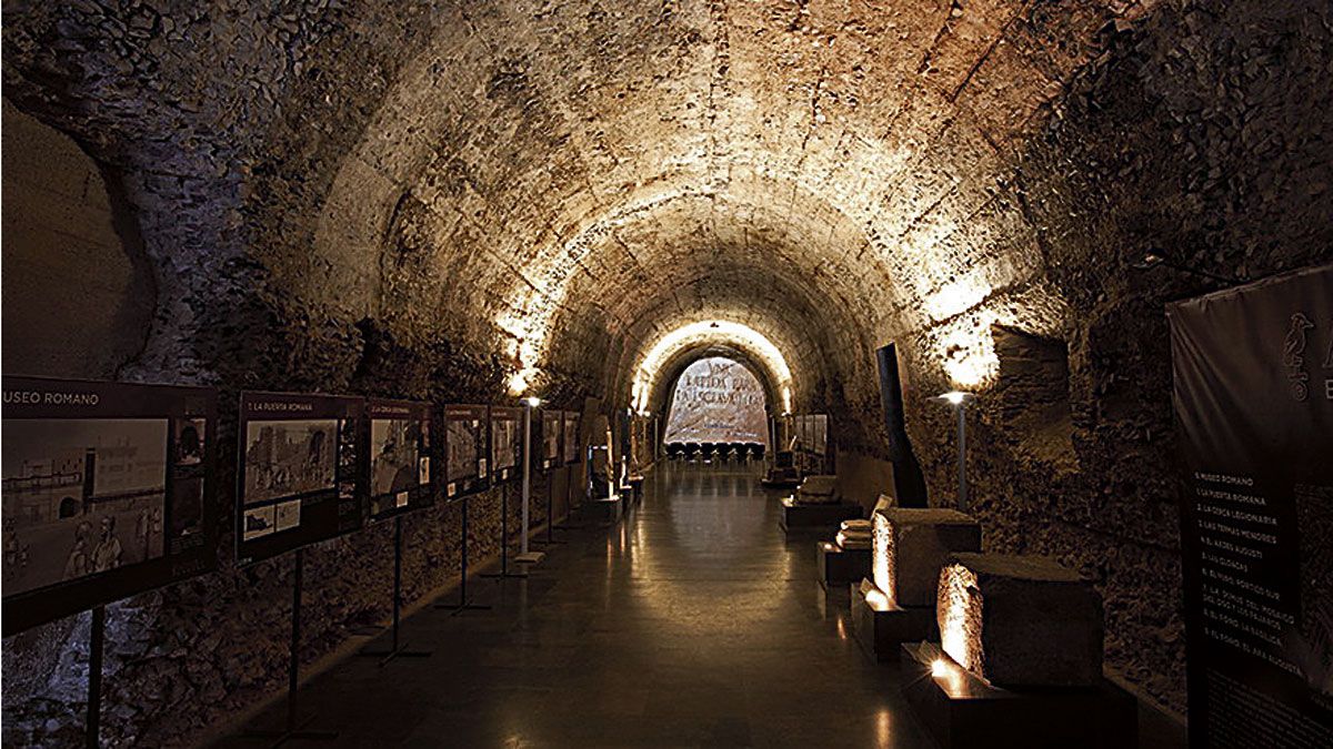 Una imagen de la Ergástula del Museo Romano de Astorga.