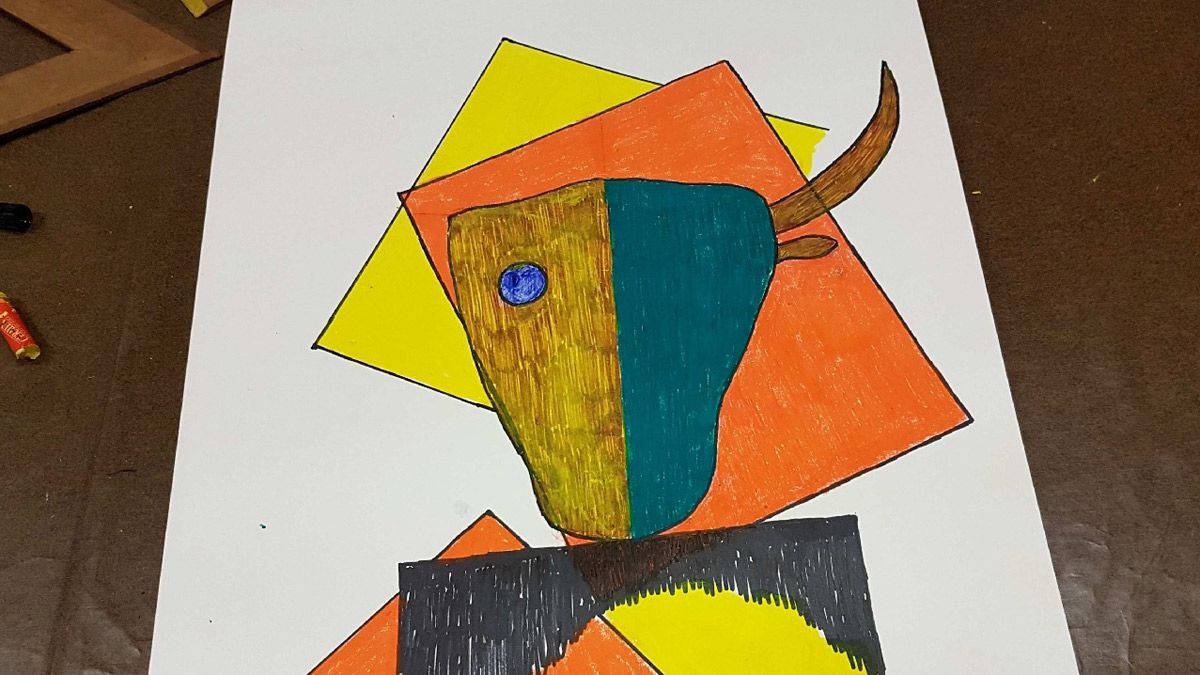 En la imagen, obra pictórica del artista Lolo Zapico. | L.N.C.