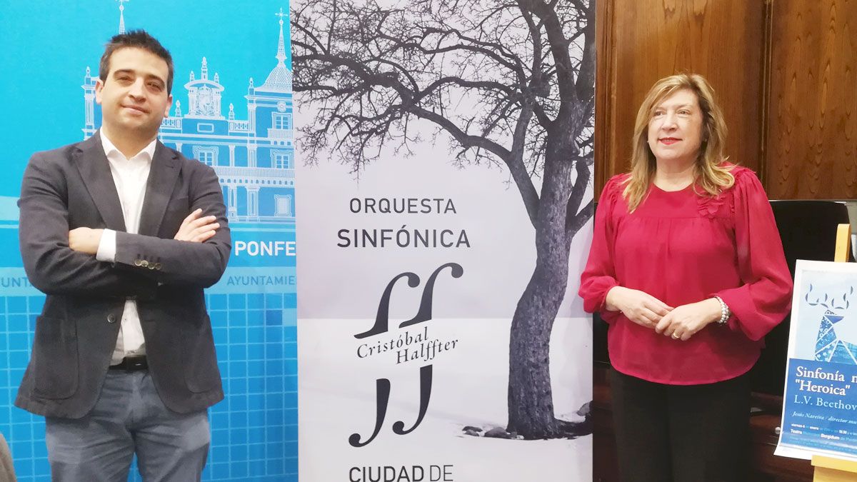 Daniel Bombín y María Antonia Gancedo en la presentación de los conciertos. | D.M.