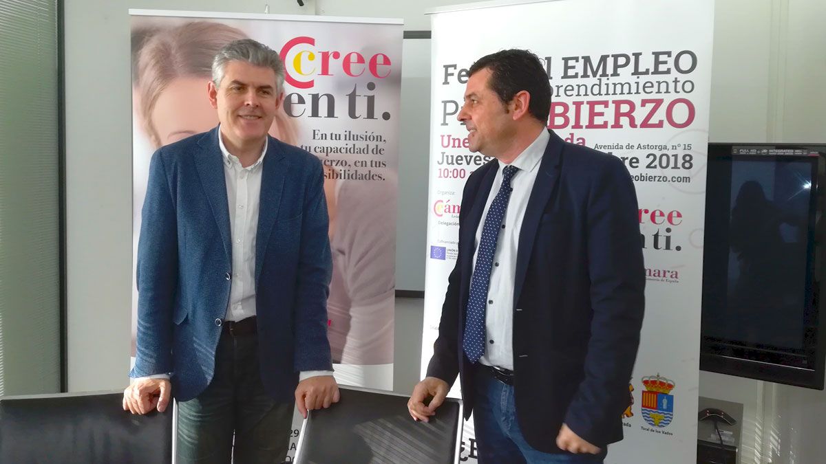 Jorge Vega y Javier Morán durante la rueda de prensa de presentación. | D.M.
