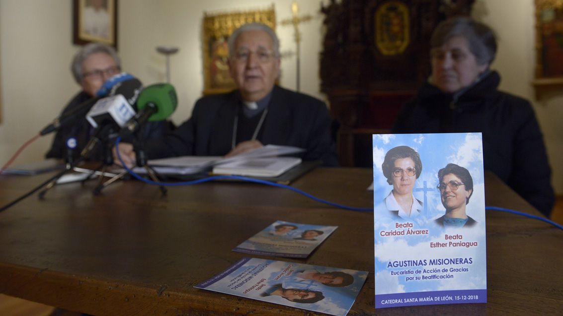 Presentación de la eucaristía que se celebrará este sábado en la Catedral de León. | MAURICIO PEÑA