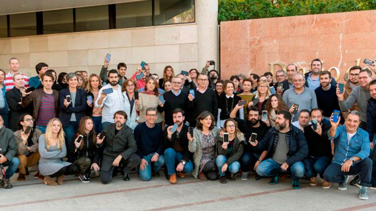 Periodistas del Diario de Mallorca, imagen de archivo. Periodistas del Diario de Mallorca, imagen de archivo.