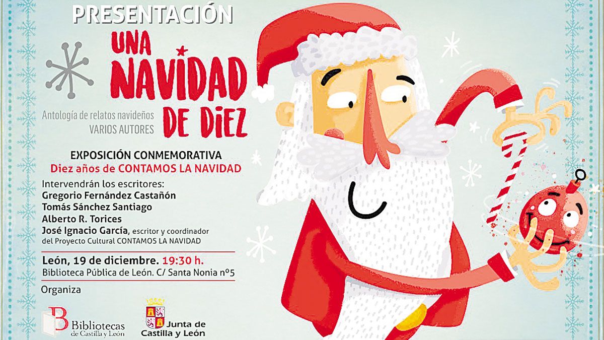 Cartel de la presentación en León de la exposición ‘Contamos la Navidad’. | L.N.C.
