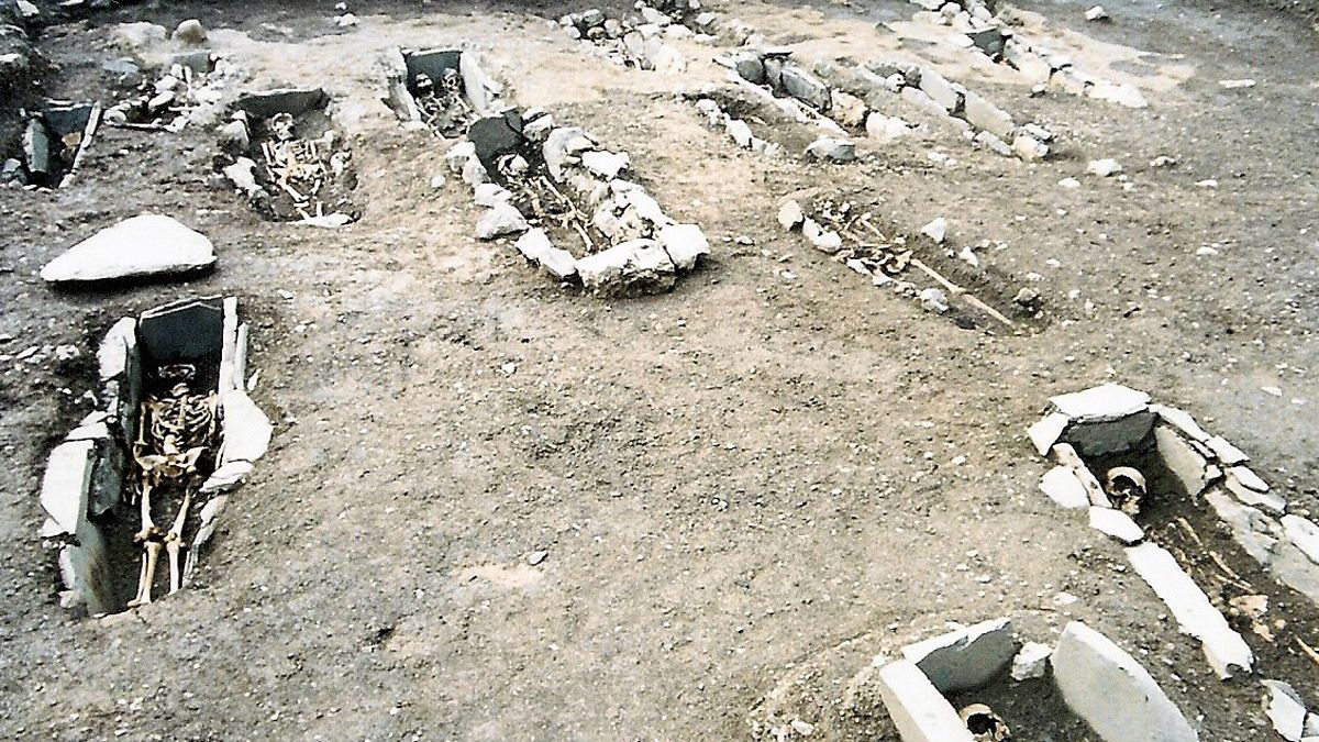 El cementerio medieval en el que fueron encontrados los restos. | L.N.C.