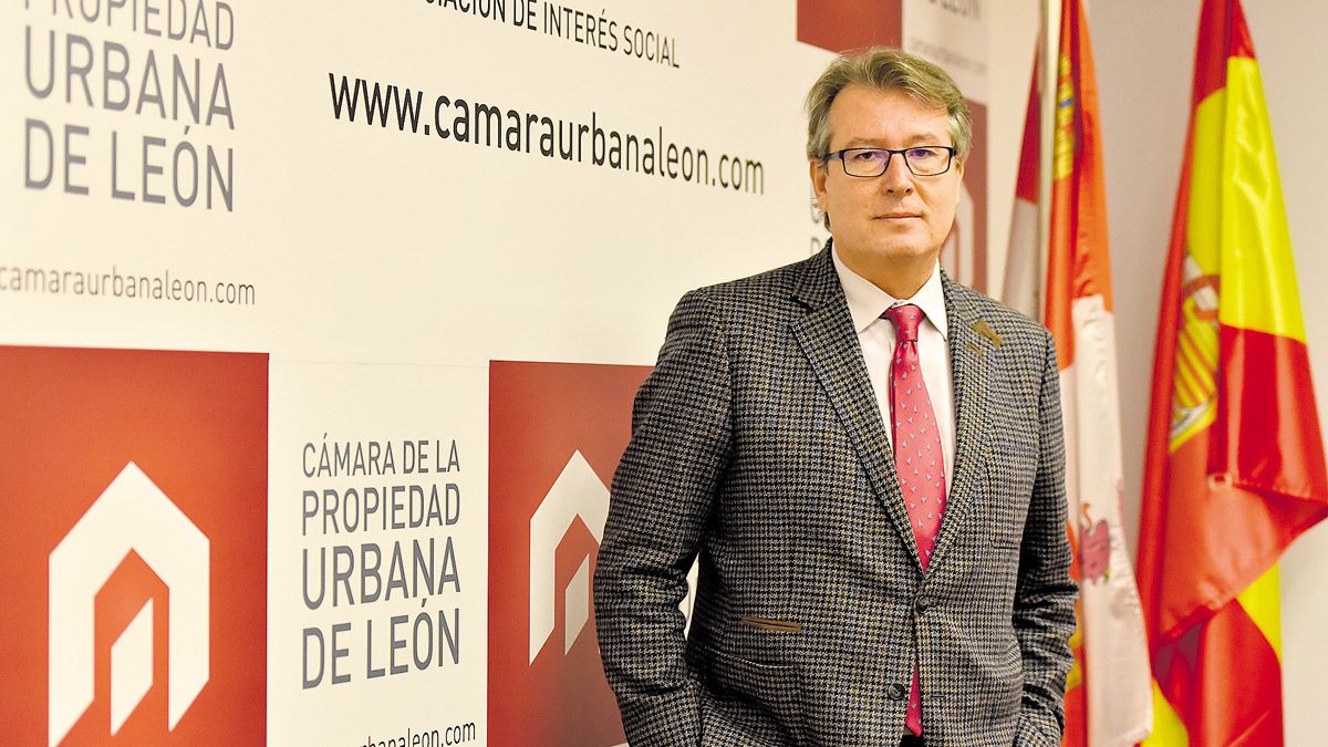 El gerente de la Cámara de la Propiedad Urbana de León, Miguel Ángel Sánchez Fraile. | SAÚL ARÉN