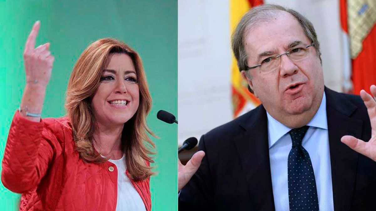 Susana Díaz y Juan Vicente Herrera, en una imagen de archivo. Susana Díaz y Juan Vicente Herrera, en una imagen de archivo.