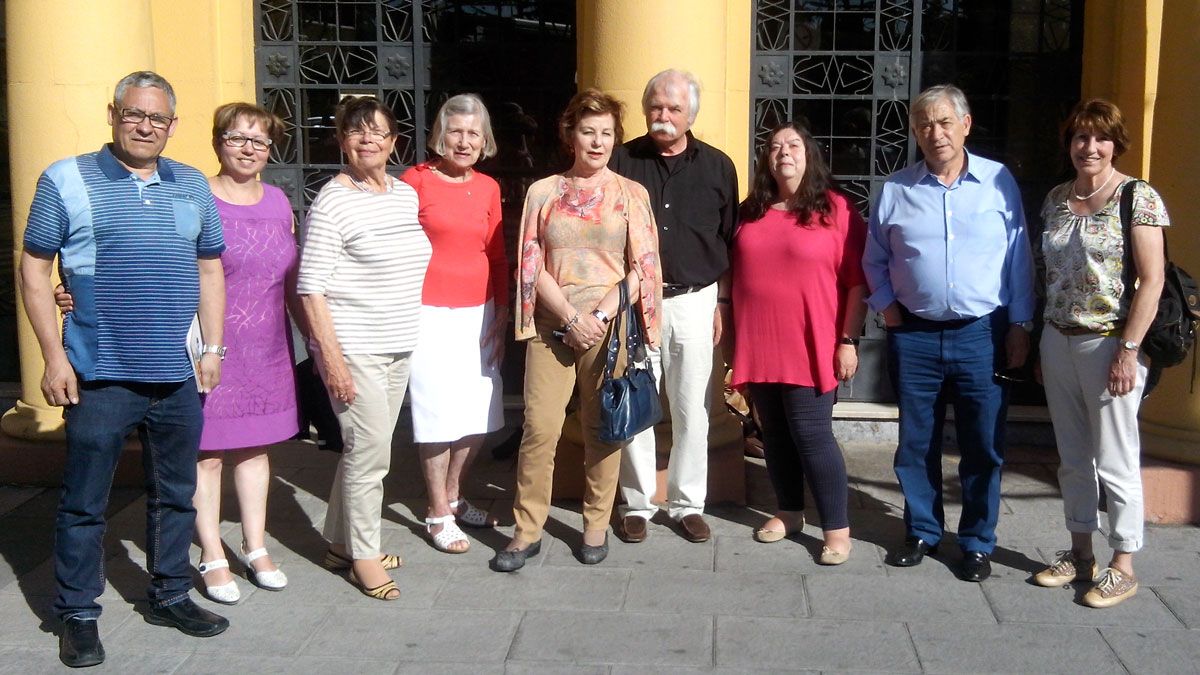 Estampa del encuentro entre Fasunex y la delegación germana de Münster. | L.N.C.