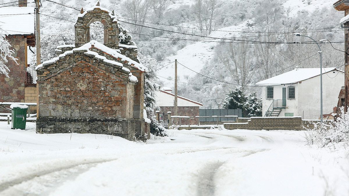 Nieve en la localidad de Almuzara. | ICAL