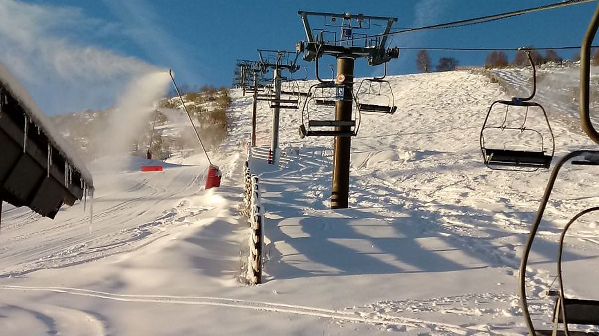 La estación de esquí de Leitariegos. |