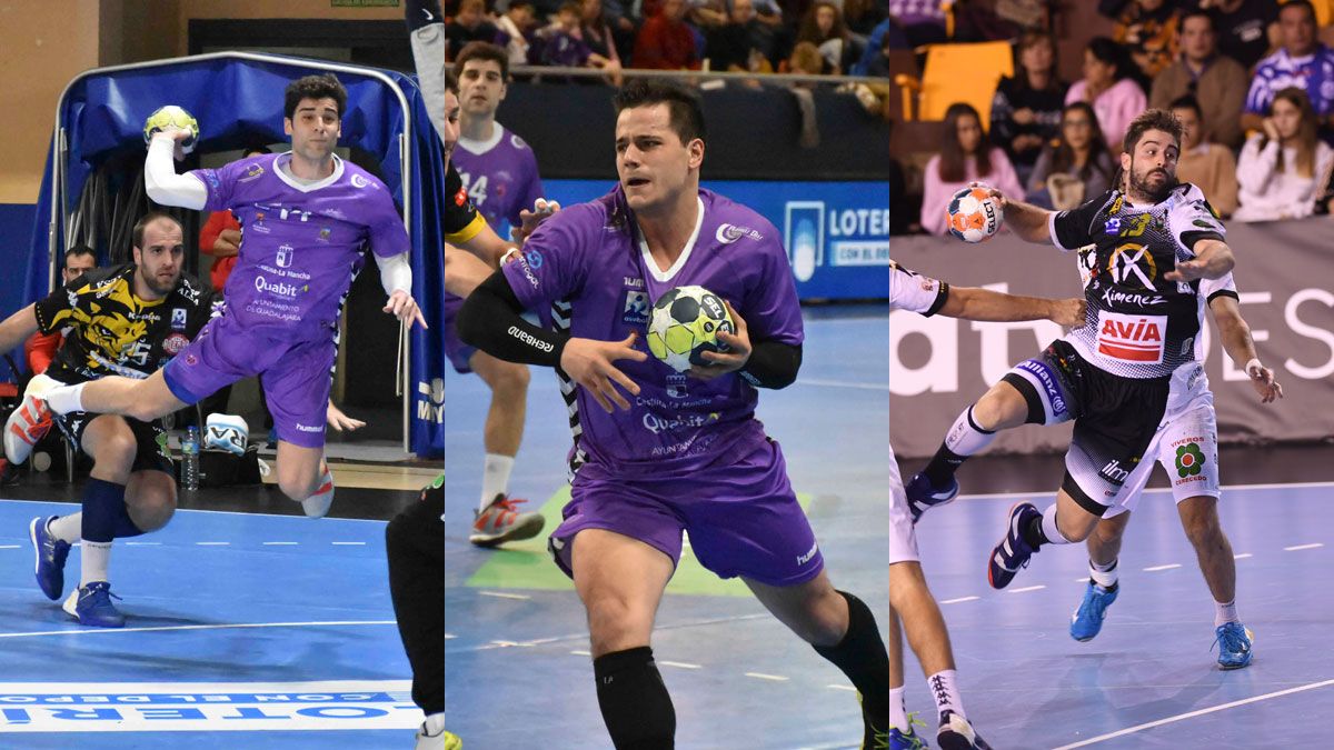 Chema Márquez, Víctor Vigo y Juan Castro, tres opciones que acaban contrato. | JUAN VÁZQUEZ / JAVIER QUINTANA