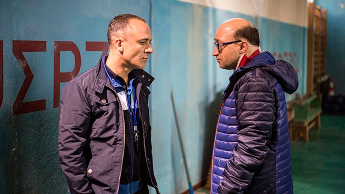 Jesús Vidal, a la derecha, junto a Javier Gutiérrez, también nominado en la categoría de 'Mejor actor', en una escena de 'Campeones'. | L.N.C. Jesús Vidal, a la derecha, junto a Javier Gutiérrez, también nominado en la categoría de 'Mejor actor', en una escena de 'Campeones'. | L.N.C.