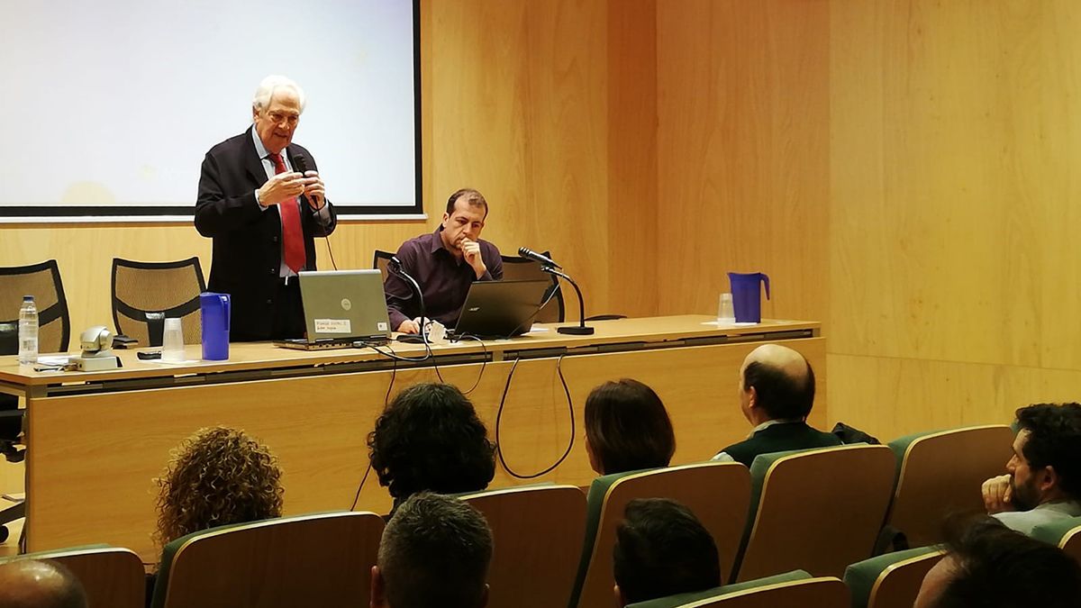 Guillermo García, durante la jornada celebrada este miércoles. | L.N.C.