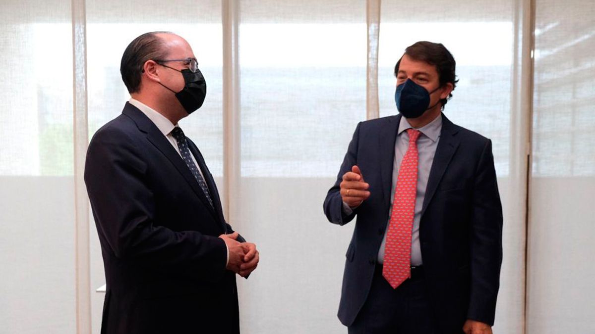 Mañueco y Majo avalaron la presentación de Marco Morala como apuesta para Ponferrada. | M.I.