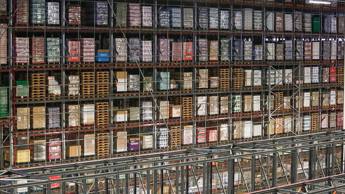 Interior del centro logístico de Mercadona en Villadangos del Páramo. | ICAL