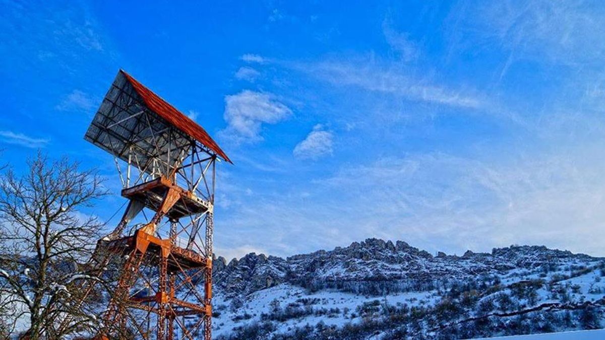 Uno de los castilletes del Valle de Sabero | CARLOS GARCÍA Uno de los castilletes del Valle de Sabero | CARLOS GARCÍA