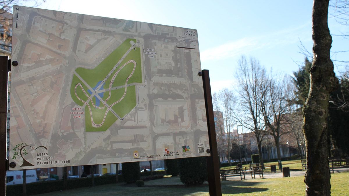 El parque de 'El Chantre' ya se encuentra señalizado con los recorridos. | L.N.C